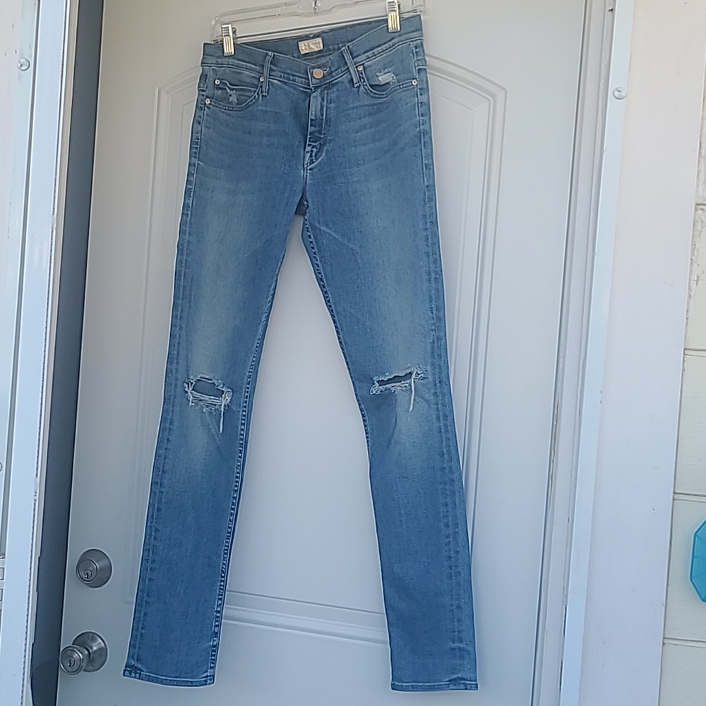 MOTHER  Women's Skinny Jean Distressed